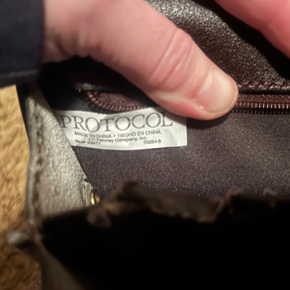 Deep maroon/brown briefcase - Picture 6 of 12